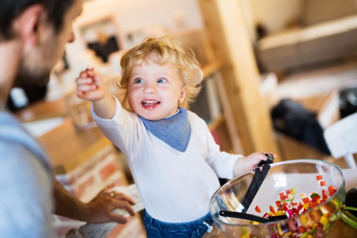 Cucinare a casa con i genitori